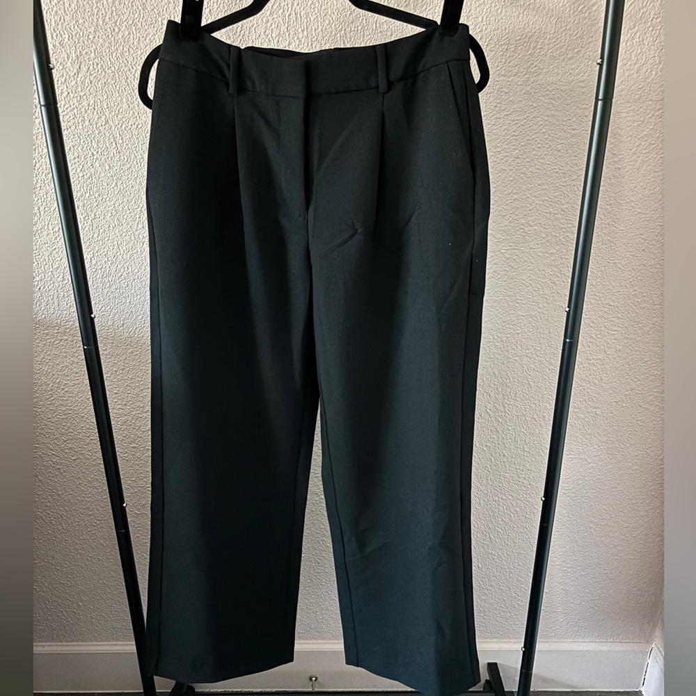 Black Old Navy Taylor Wide-Leg Trousers